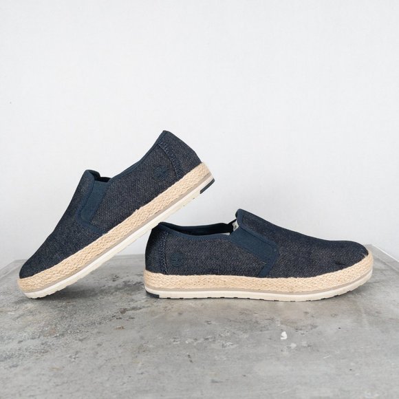 Timberland Loafer Flat Eivissa Sea Slip-on Shoes Espadrille Denim 7 - Picture 5 of 7